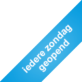 iedere zondag geopend