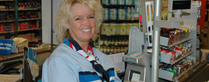 service met een glimlach